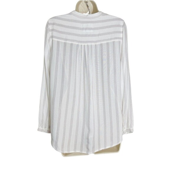 Rails Womens Small Eloise Carrara Stripe Long Sleeve Button Down Shirt Rayon - Picture 9 of 9